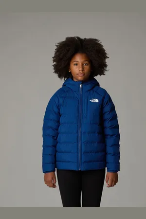 The North Face Blue Girls Reversible Perrito Hooded Jacket S