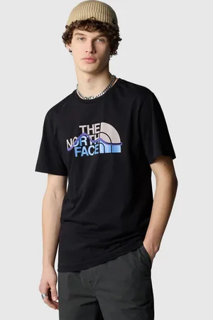 The North Face Black Mens Mountain Line Short Sleeve 100% Cotton T-Shirt S