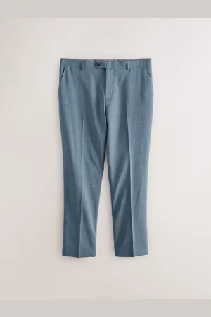 Next Blue Regular Fit Signature Nova Fides Wool Trousers 42l