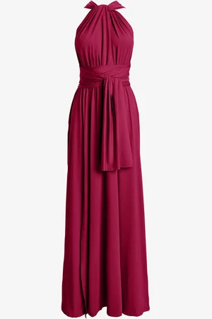 Jolie Moi Halter Neck Maxi Bridesmaid Dress AU 16