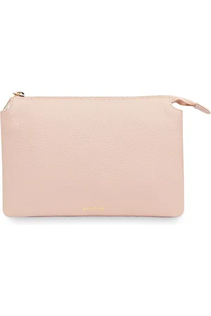 Whistles Pink Elita Double Pouch Clutch One