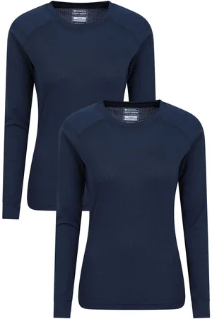 Mountain Warehouse Blue Womens Talus Thermal Tops 2 Pack AU 10
