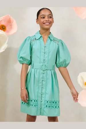 Lipsy London Belted Shirt Occasion Dress (5-16yrs) 7 Years (122cm)