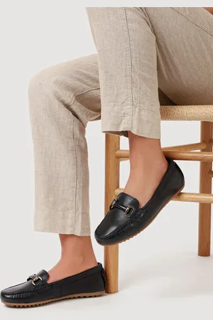 JONES BOOTMAKER Athikia Leather Slip-On Black Shoes eu38uk5