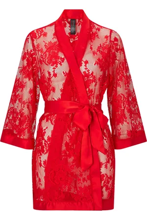 Ann Summers Red The Dark Hours Robe Dressing Gown S