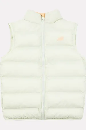 New Balance Green Girls Bond Quilted Gilet 9