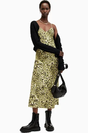AllSaints AllSaints Leopard Print Bryony Dress AU 16