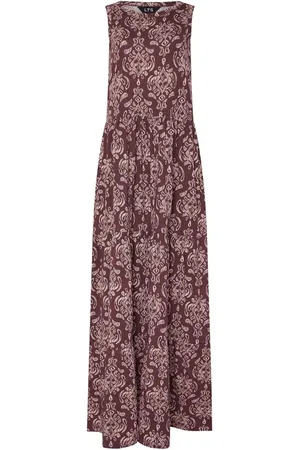 Long Tall Sally Sleeveless Tiered 100% Cotton Maxi Dress 10tall