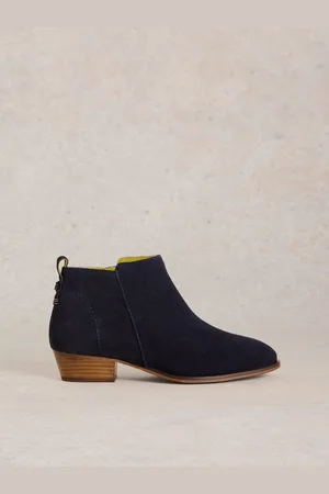 White Stuff Blue Willow Suede Ankle Boots AU 9 (EU 40)