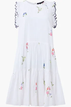 French Connection Kirsty Holland Tiered Dress large