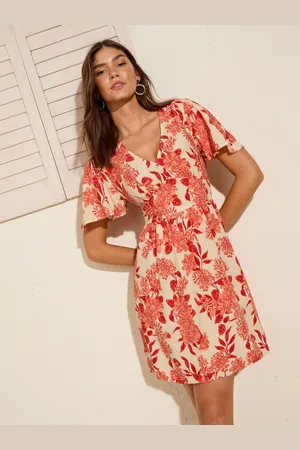 Friends Like These V-Neck Angel Sleeve Mini Dress 14