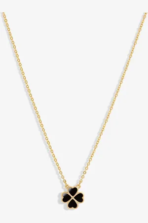 Jon Richard Gold Tone Jet Heart Clover Pendant one