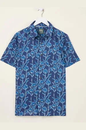 Fat Face FatFace Short Sleeve Sprig Print 100% Cotton Shirt medium