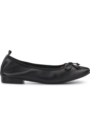 JONES BOOTMAKER Opaline Bow-Detailed Leather Black Pumps eu37uk4