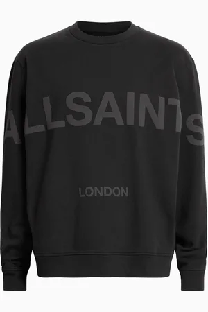 AllSaints AllSaints Black 100% Cotton Biggy Crew Sweatshirt L