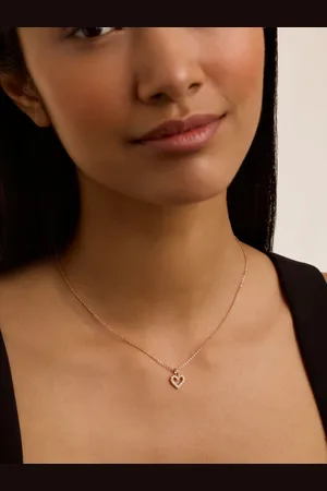 Ted Baker Pink Tone Amore Crystal Halo Heart Pendant Necklace One