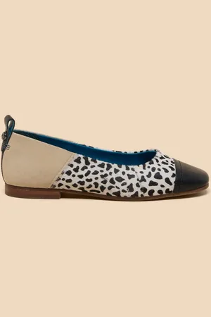 White Stuff Loral Leather Ballet Pumps AU 6 (EU 37)