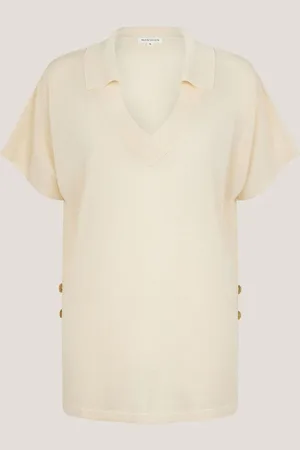 Monsoon Cloe Knitted Collar Top XL
