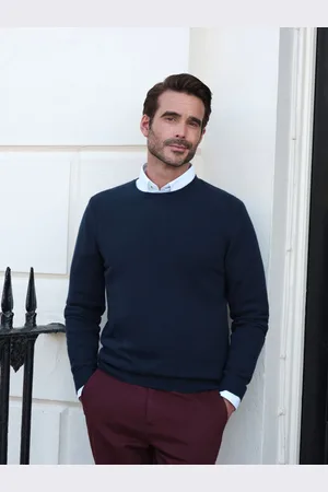 Pure Collection Mens Cashmere Crew Sweater XL