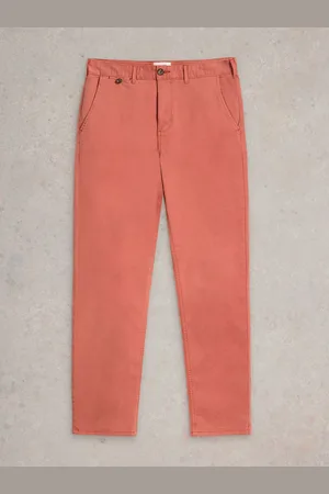 White Stuff Pink Sutton Chinos Trousers 36W x 29L (UK 36 S)