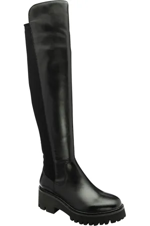 Ravel Black Leather Knee-High Boots AU 8 (EU 39)