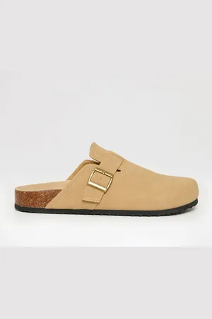 Threadbare Natural Faux Suede Mule Sandals AU 7 (EU 41)