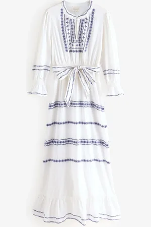ASPIGA Freida Embroidered 100% Cotton Dress S