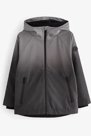 Next Grey Reflective Waterproof Fleece Hooded Lined Coat (3-17yrs) 10 Years (140cm)