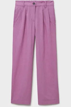 J.Crew Company Pink Linen Blend Wide Leg Trousers AU 16