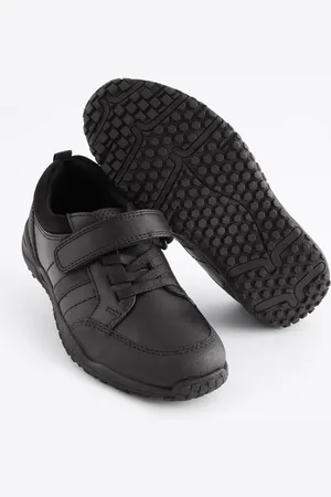 Next Wide Fit (G) School Leather Elastic Lace Shoes AU 6 (EU 39)