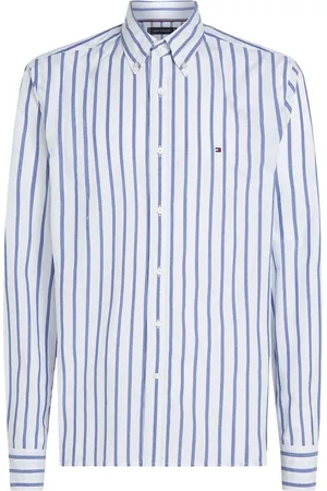 Tommy Hilfiger Regular Fit Flex 100% Cotton Poplin Nautical Stripe Shirt XL