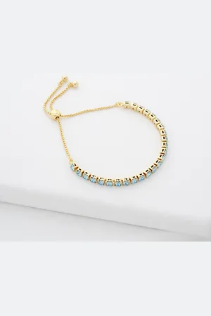 Ted Baker Gold Tone Melrah: Crystal Adjustable Tennis Bracelet One