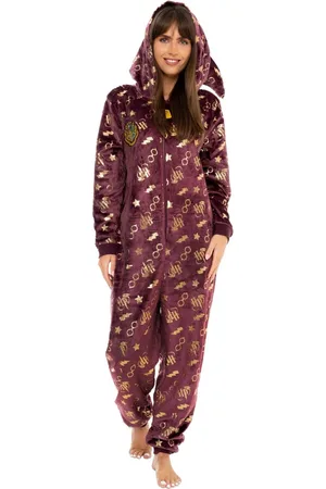 Character Red Harry Potter Gryffindor Fleece All-In-One With Pointed Hood XL