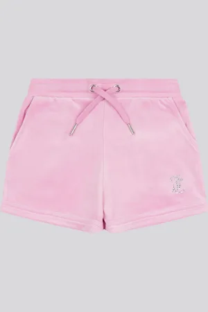 Juicy Couture Girls Velour Fold Up Shorts 14