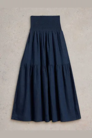 White Stuff 100% Organic Cotton Phoebe Maxi Skirt AU 8
