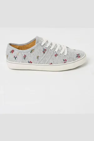 Fat Face FatFace Grey Lola Canvas Trainers AU 9 (EU 41)