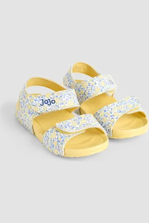 JoJo Maman Bébé Yellow Double Strap Summer Sandals AU 11 (EU 29)