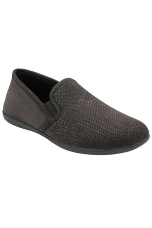 Lotus Grey Flat Full Slippers AU 9 (EU 43)