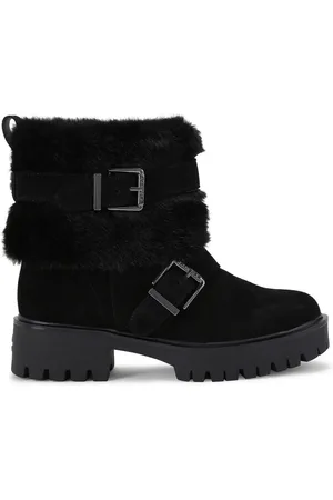 Carvela Alpine Buckle Black Boots AU 6 (EU 37)