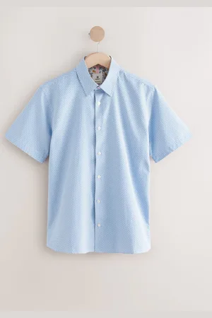 Next Regular Fit Textured Short Sleeve Smart Shirt xsmall