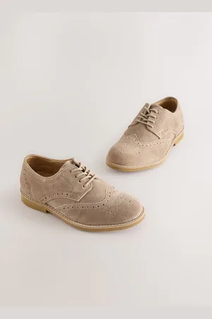 Next Wide Fit (G) Smart Leather Brogue Shoes AU 3 (EU 19)