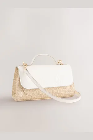 Next White Structured Hand Held Bag One