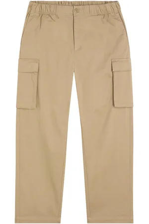 Calvin Klein Brown Pull On Straight Cargo Trousers large