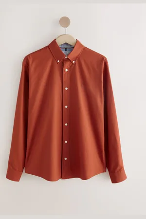 Next Regular Fit Long Sleeve Oxford Shirt 4XL