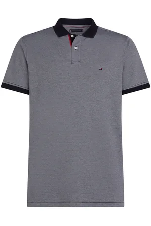 Tommy Hilfiger Regular Fit Striped Short Sleeve 100% Cotton Polo Shirt L