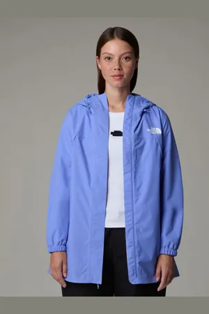 The North Face Light Blue Womens Antora Waterproof Jacket XL