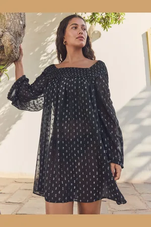 Next Long Sleeve Sheer Sparkle Cover-Up AU 18 Tall
