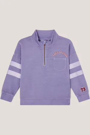 Monsoon Blue Take It Easy Half-Zip 100% Cotton Sweatshirt 11