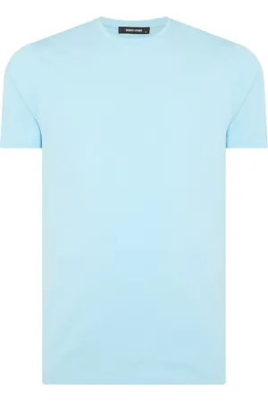 Remus Blue Tapered Fit Cotton Stretch T-Shirt large