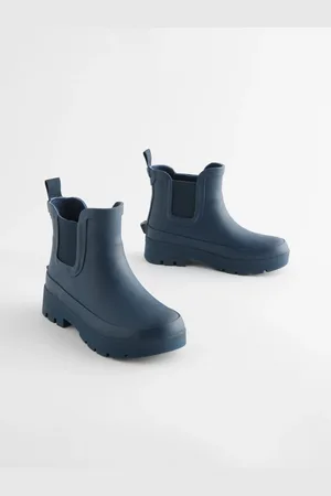Next Navy Blue Chelsea Ankle Welly Boots AU 4 (EU 37)